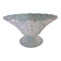 Flared fruit bowl with a pedestal, all made of pressed moulded glass, mid-20th century.