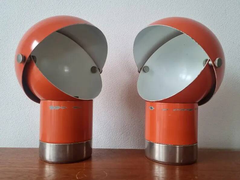 Pair of Mid-Century Table Lamps Designed by Pavel Grus, Kamenicky Senov, 1960s
