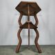 Circa 1900 Central European Hand-Carved Beech Side Table