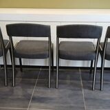 Série de 4 chaises Baumann modèle Gondole, années 1970