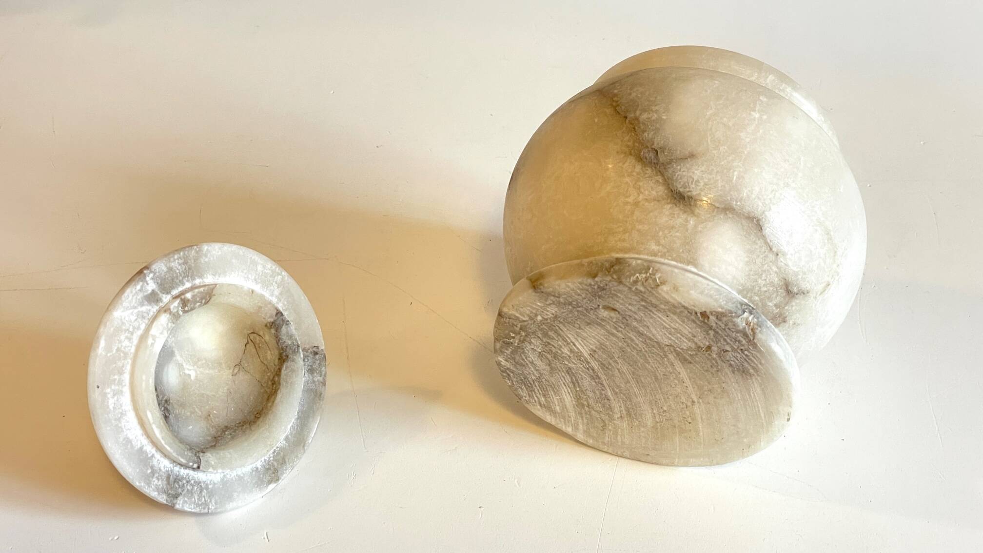 Vintage alabaster stone box