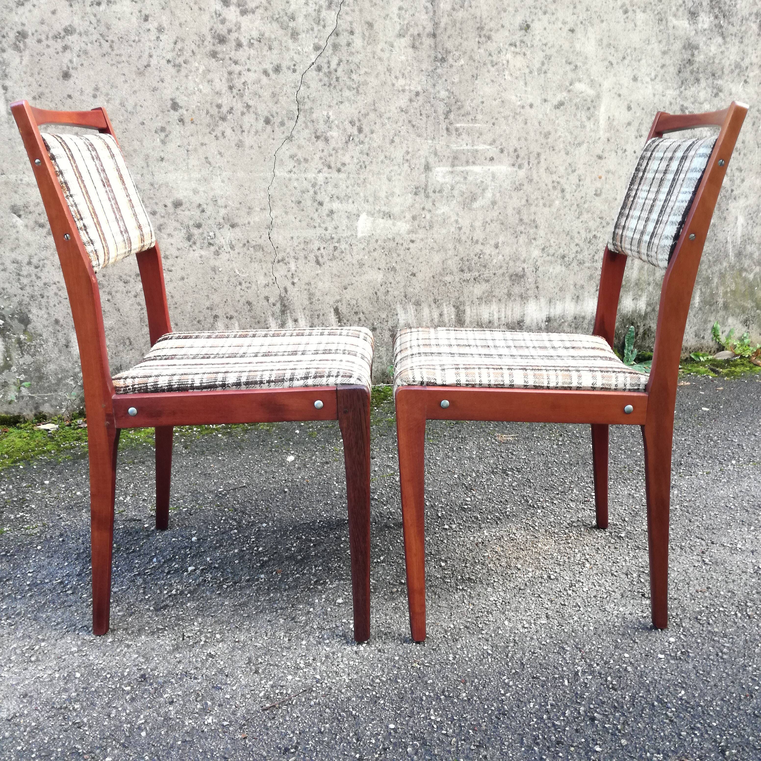 Mahogany chairs 1960