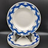 Set of 5 hollow plates badonviller model lebanon