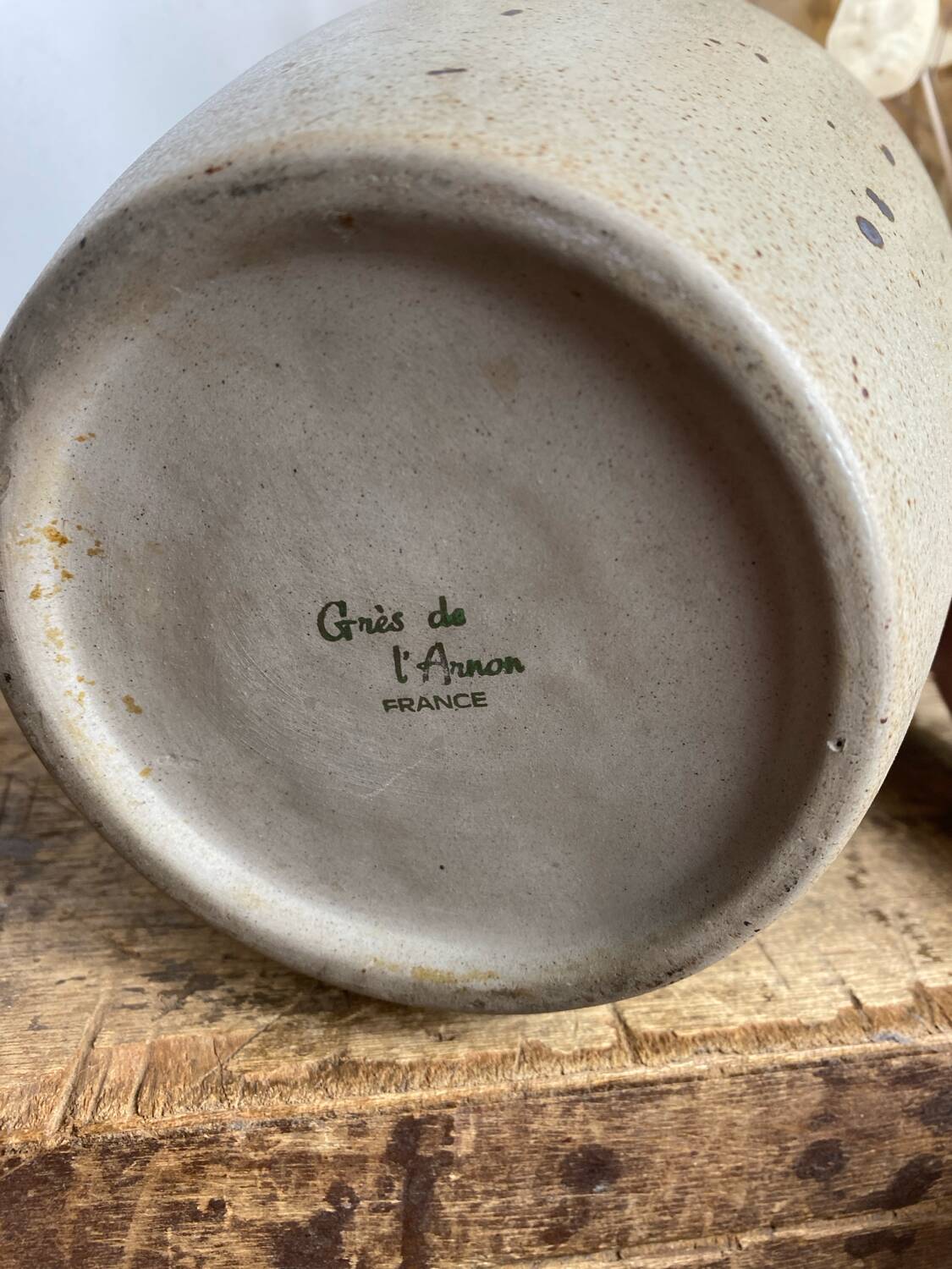 Pyrite stone vase from Annon clay