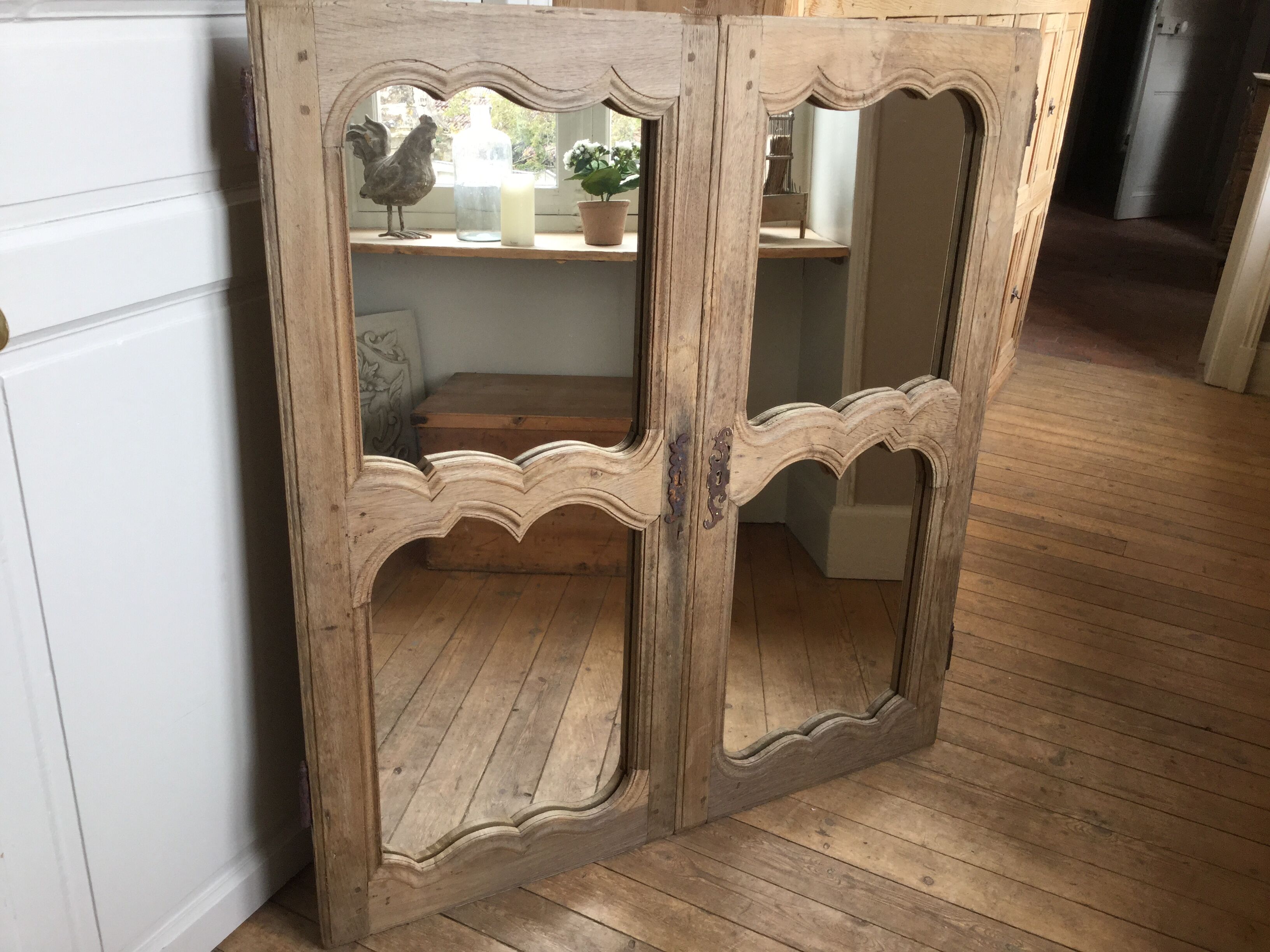 Mirror in old window