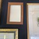 Set of 10 gilded wood or vintage resin frames
