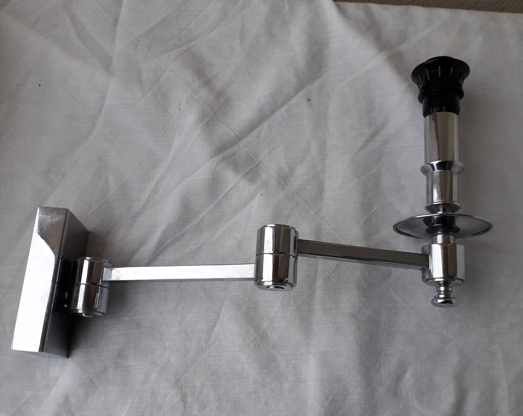 Chrome brass wall light