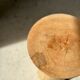Side table, end of sofa in natural mango monoxyl conical tray H:50cm