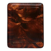 Plateau écaille de tortue en lucite, Italie 1970