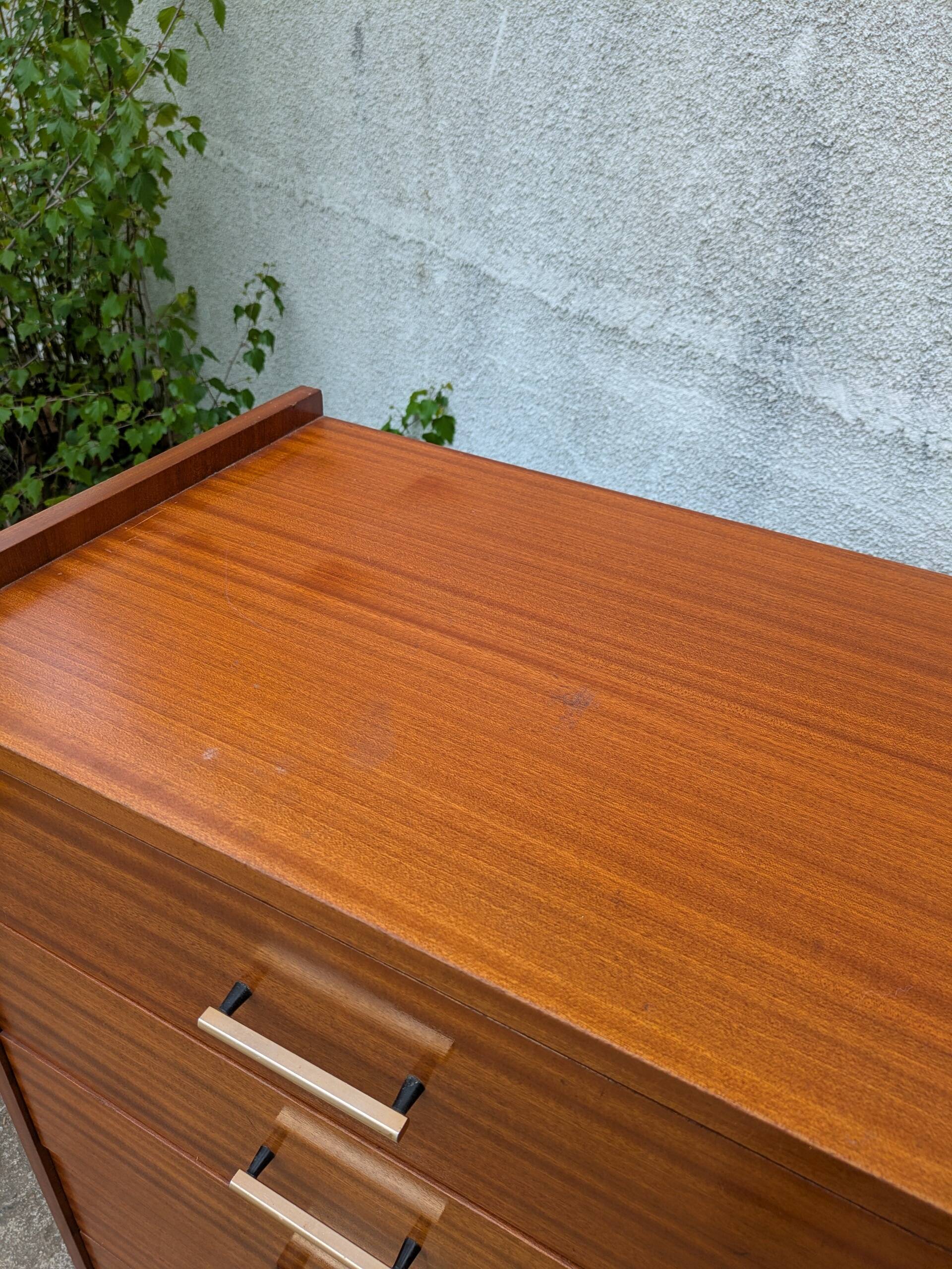 Vintage chest of drawers, high chest of drawers