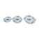 Set of 3 porcelain ravines Old Limoges Art Deco motifs