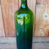 Bombonne en verre vert vintage