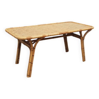 1970s rattan dining table