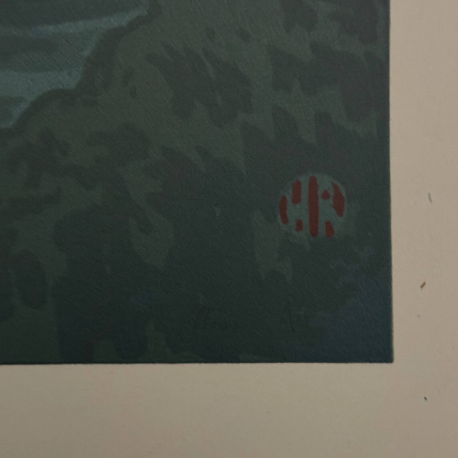 Lithograph by Henri Rivière The Enchantment of the Hours - The First Quarter