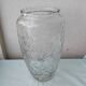Moulded pressed glass vase