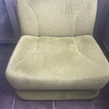 Chauffeuse verte vintage
