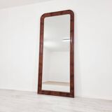 Grand miroir en bois massif hauteur 2 mètres des années 1940