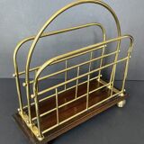 Vintage magazine door in gold metal