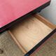 Red formica coffee table