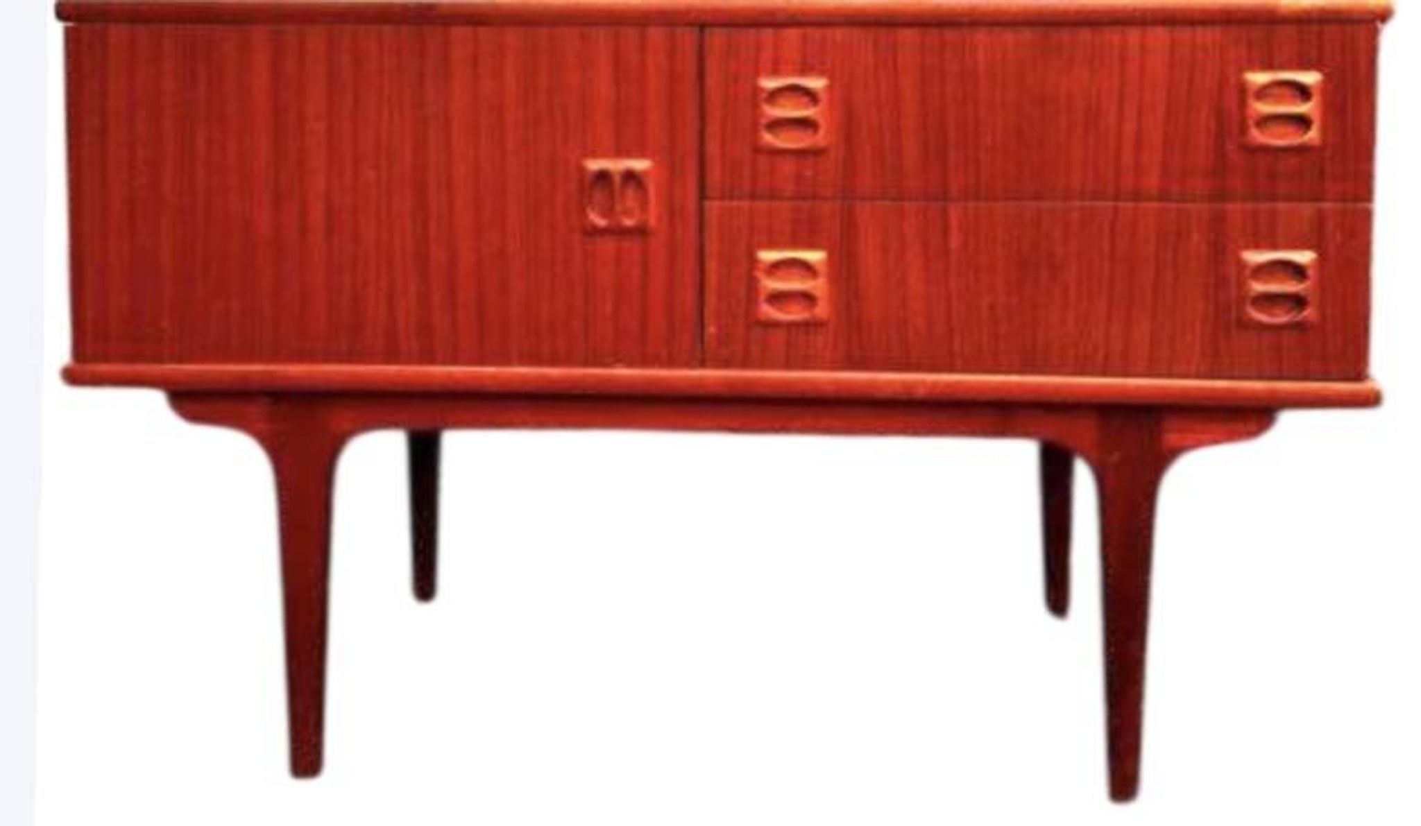 Vintage Scandinavian teak enfilade commode