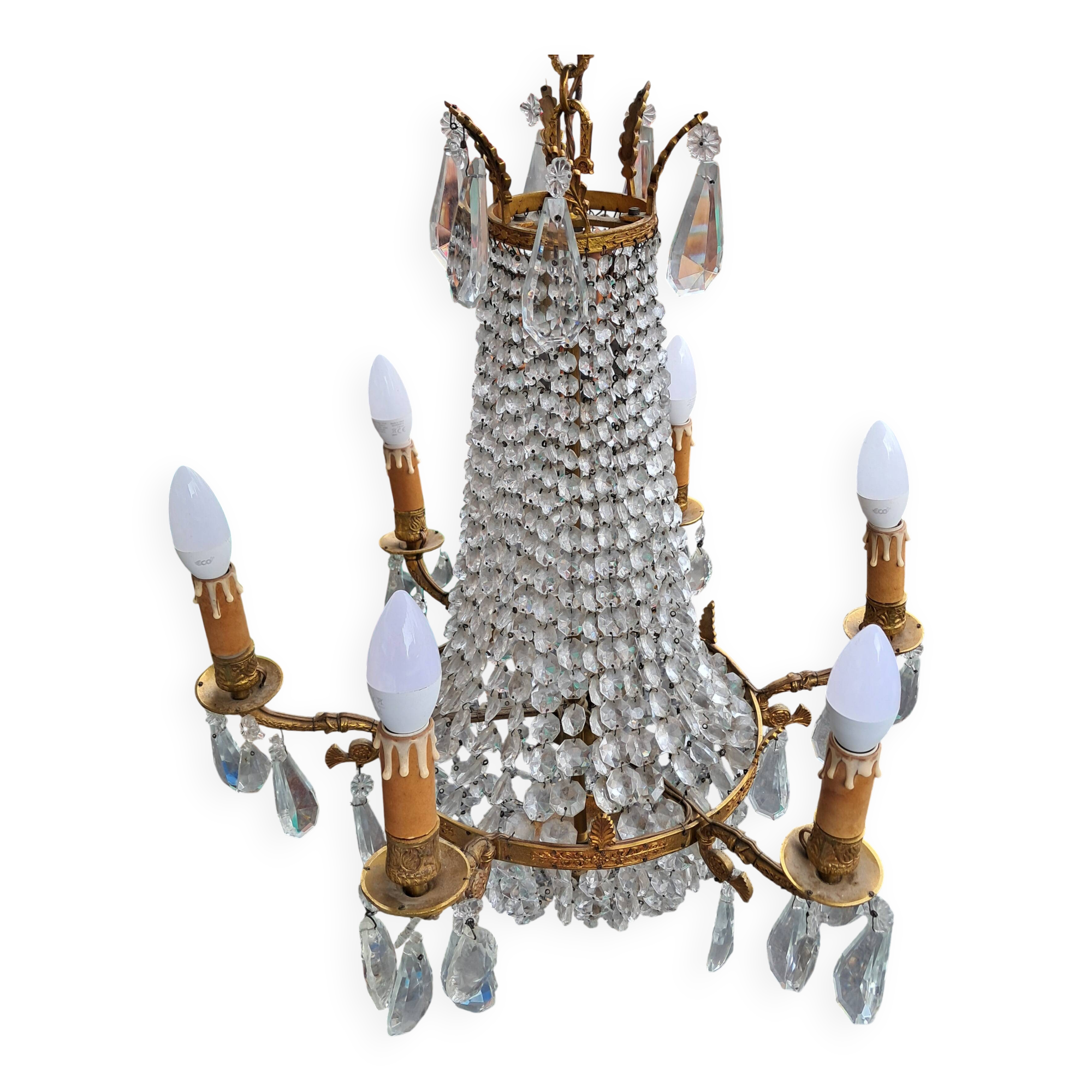 hot air balloon style tassel chandelier