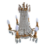 hot air balloon style tassel chandelier