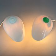 Lampes de table ou murale en bakélite blanche des années 1960, Tchécoslovaquie