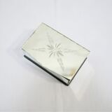 Art Deco jewelry box in beveled glass