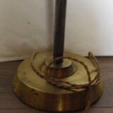 metal lamp with golden brass base