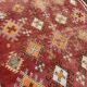 Old orange kilim carpet
