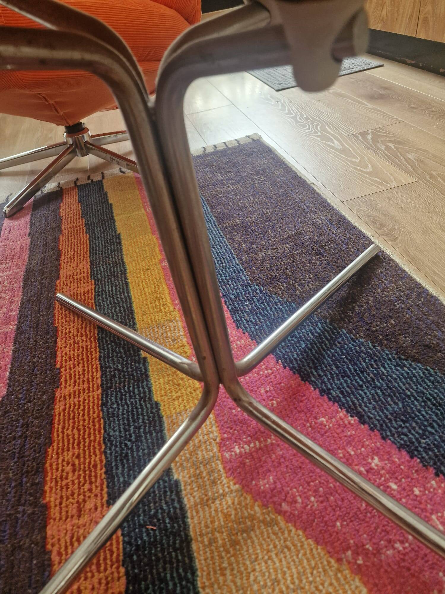 Orange armchair So Happy 4020, Marco Maran for Maxdesign