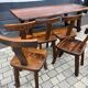 Aranjou table and chairs set 1980