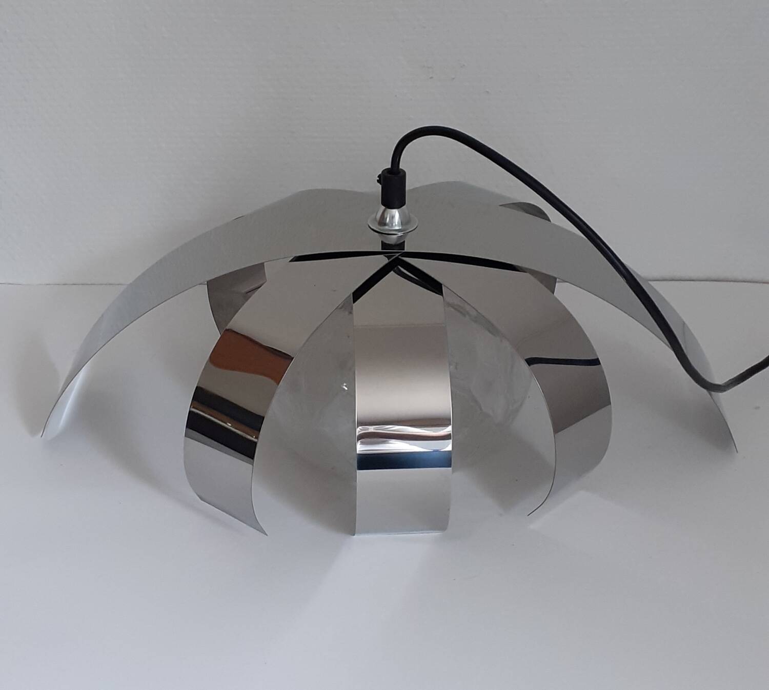 Suspension in chrome metal and glass 1970