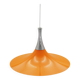 Danish pendant lamp 1960s with orange metal shade