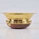 Vintage Valenti Gold Plated Centerpiece Bowl on Walnut Base, 1990s