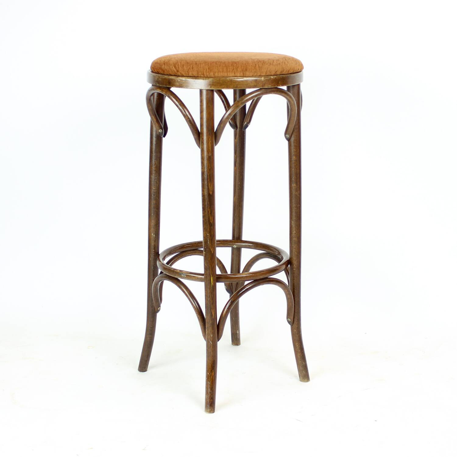 Thonet Design Bentwood Bar Stools No. 73 By Ton