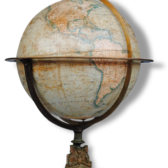 Globe terrestre par J Lebegue et Cie