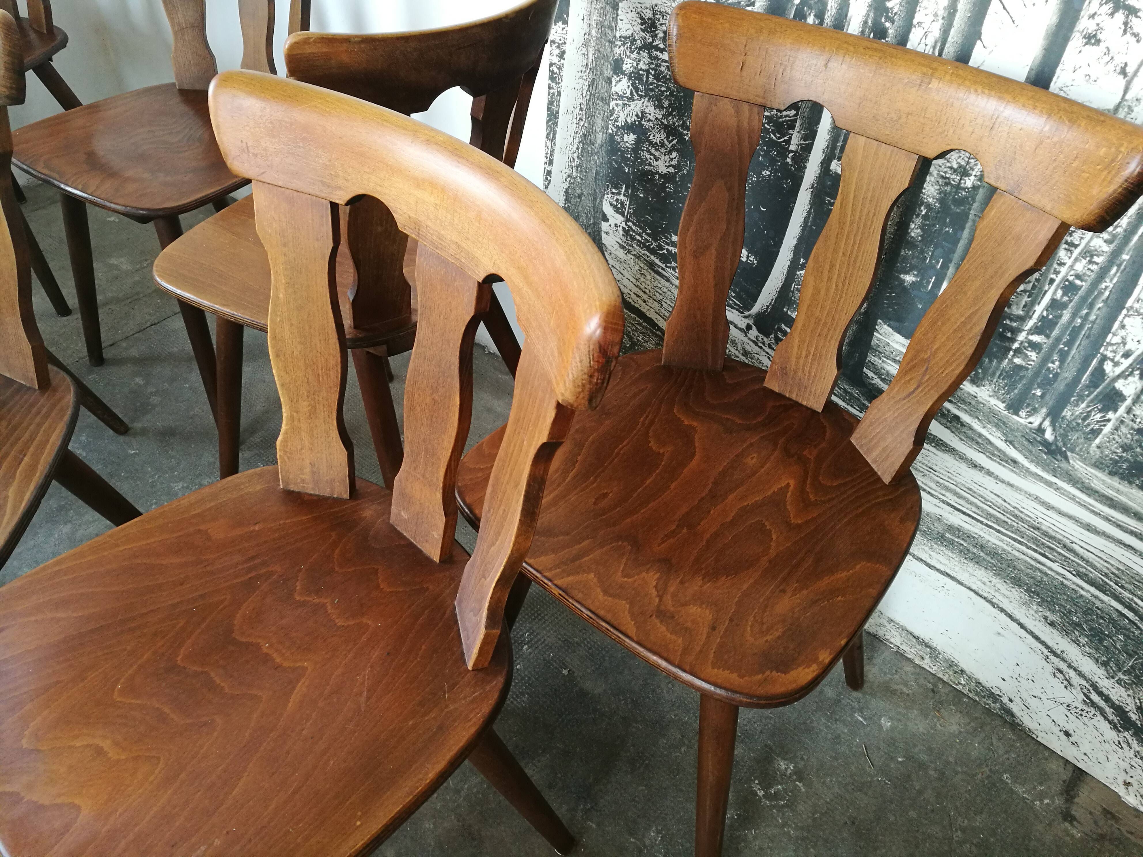 Set of 12 bistro chairs