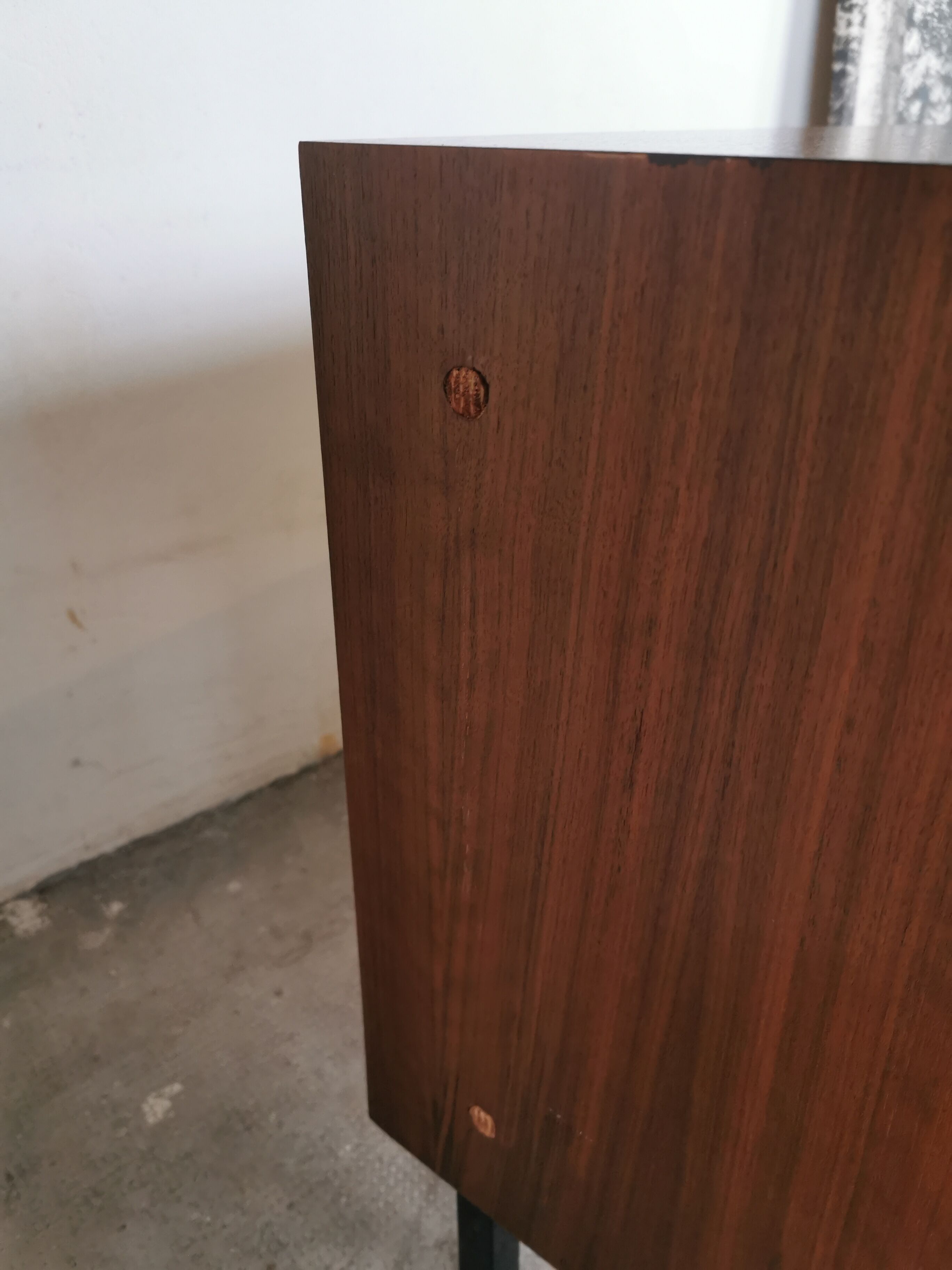 Sideboard teak and Scandinavian walnut