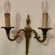 Pair of Louis XV style sconces in gilded bronze XX century