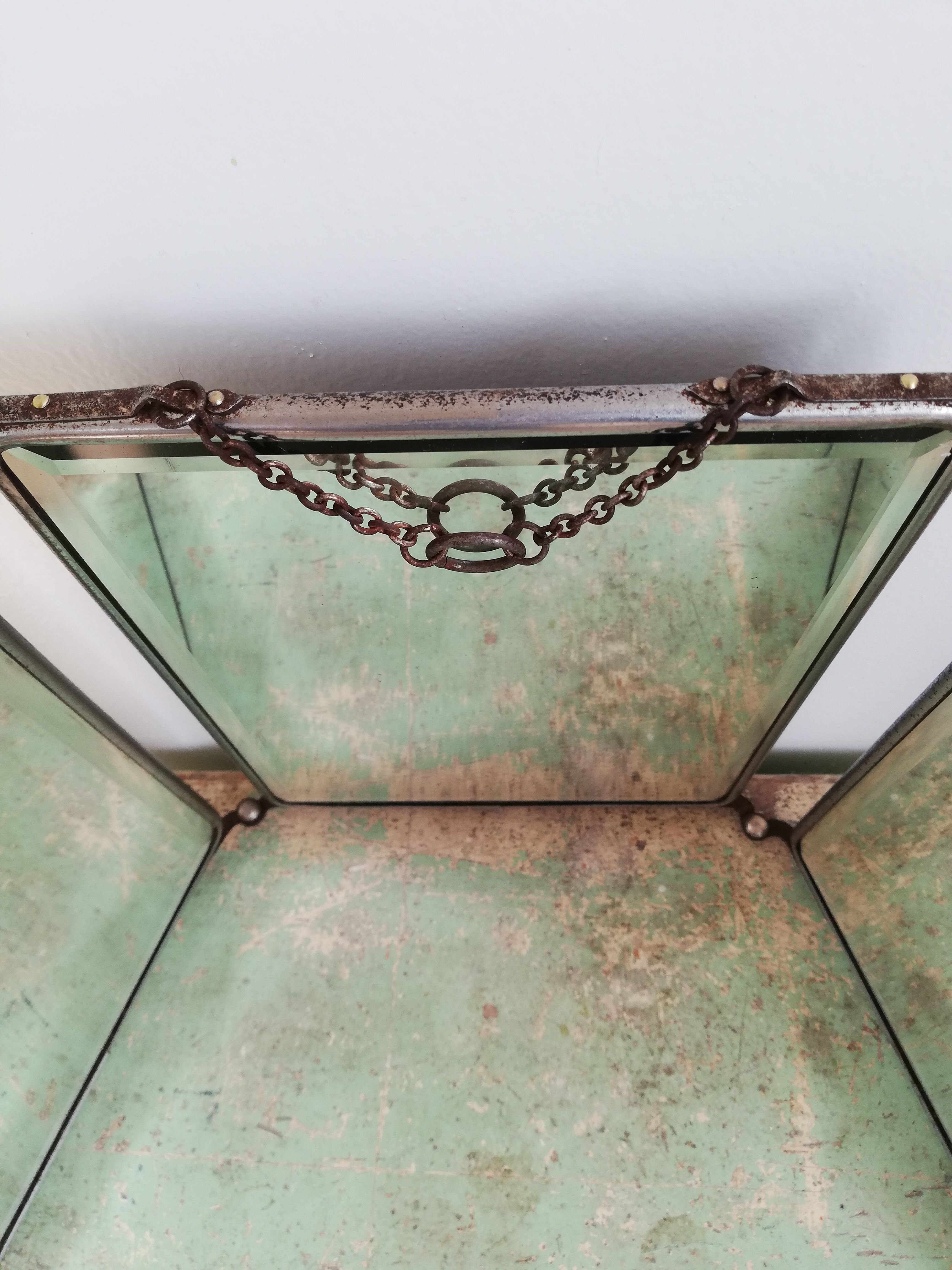 Vintage barber mirror  54x24cm