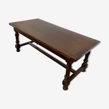 Walnut table Louis XIII style