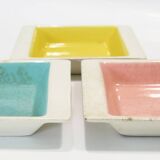 Trio de vide-poches céramique allemande des années 1950