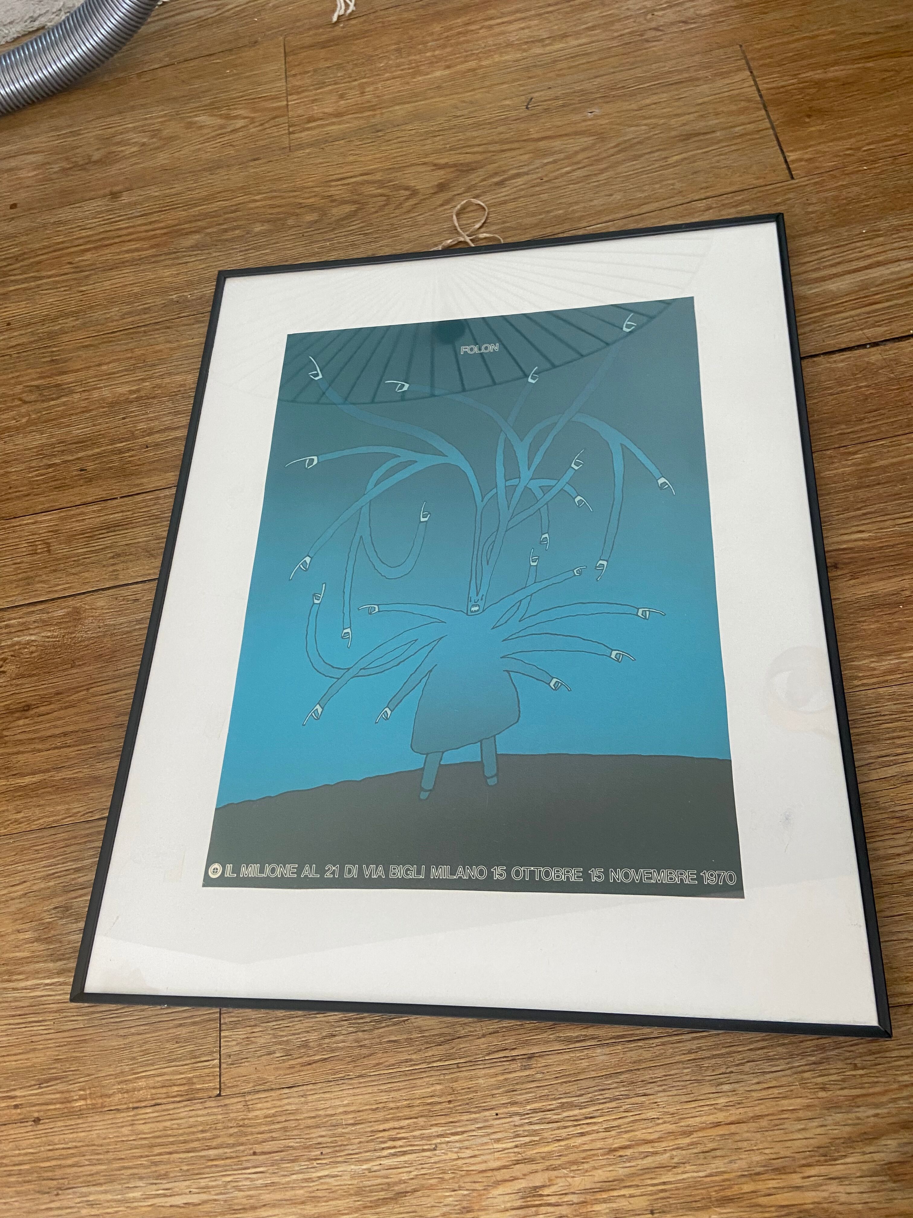 Affiche de Jean-Michel Folon  des années 70