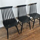 Série de 3 chaises 1950 1960