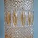 Large glass and brass suspension, lantern type, 1960.