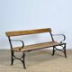 Banc de parc en fer riveté, années 1920