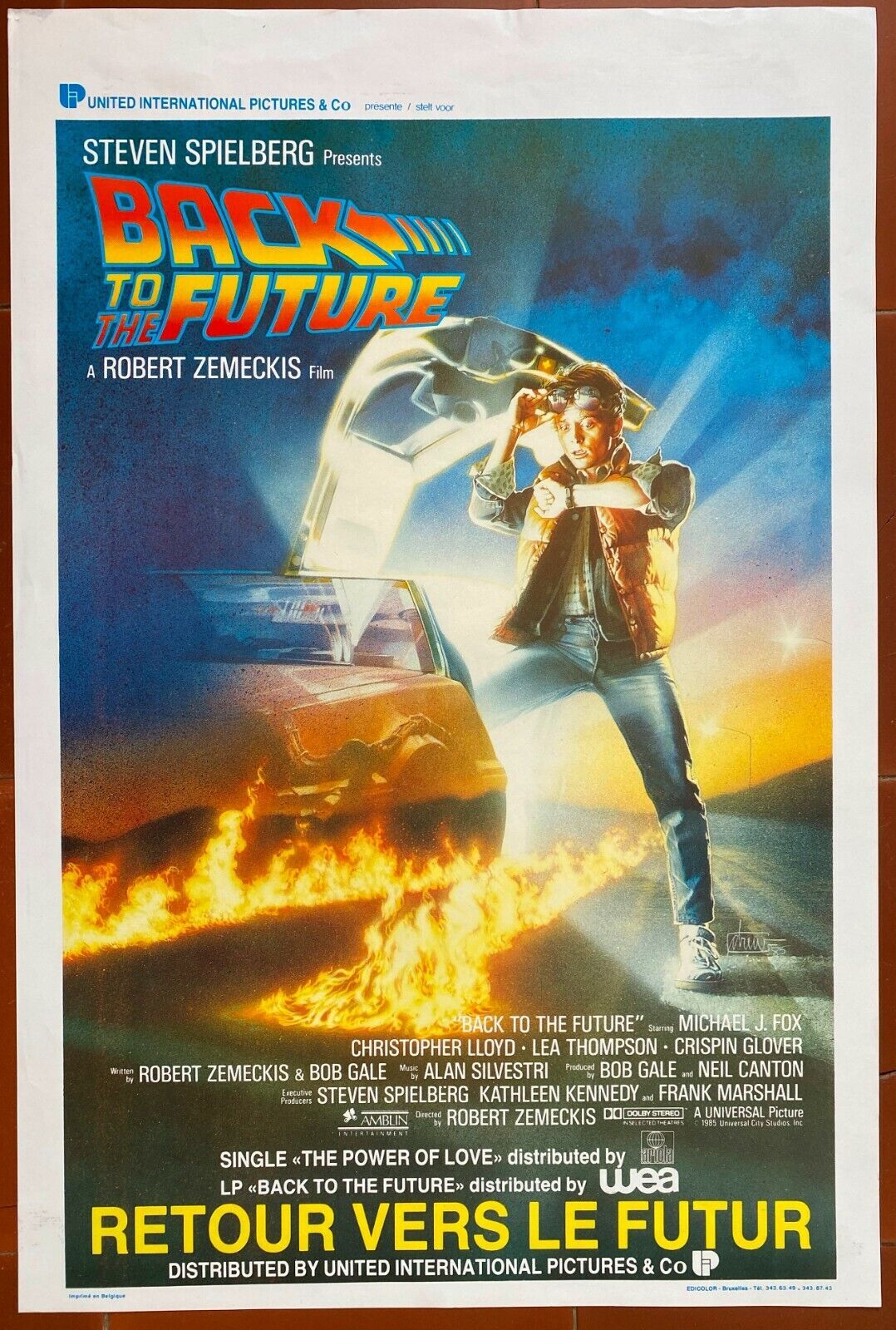Affiche "Retour vers le futur" Michael J. Fox 37x55cm