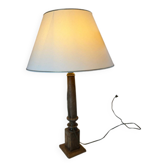 Lampe pied bois