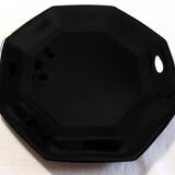 6 black Arcoroc "Octime" dinner plates (set 2)